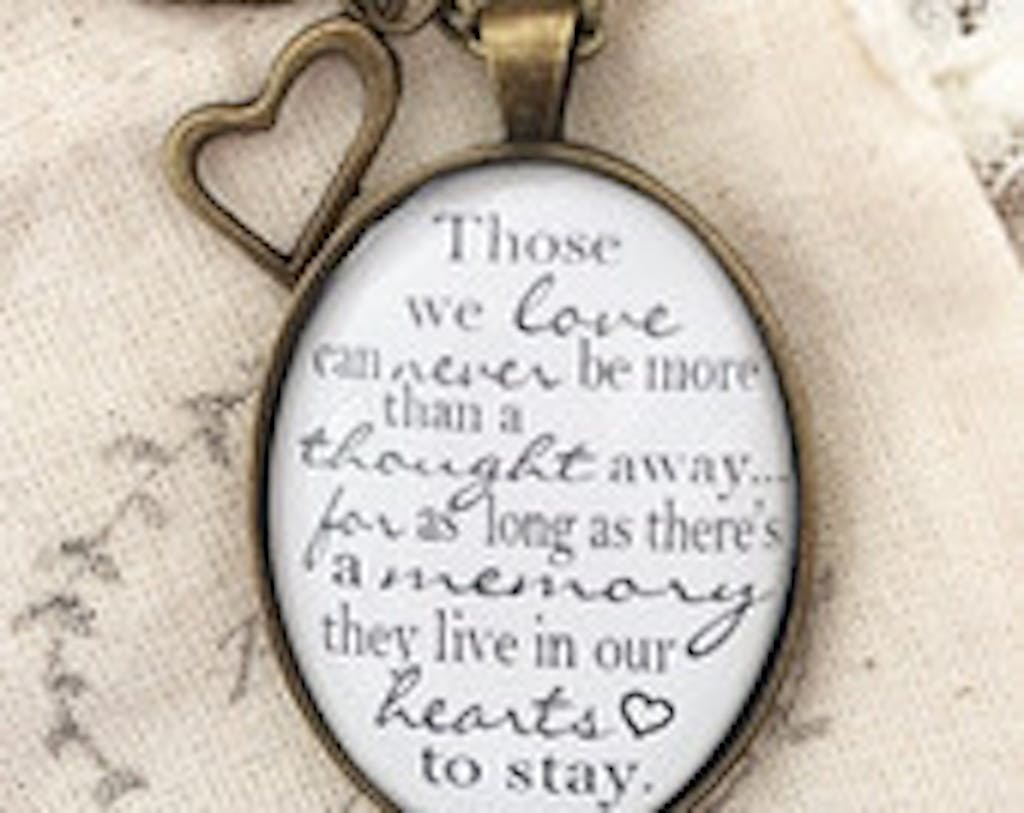 Loss of a Loved One Pendant Necklace – Redeemed Jewelry